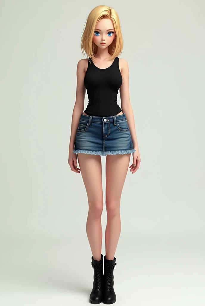 ((Full Body Shot)),16k cg wallpaper, 16k Ultra HD, 8k cg wallpaper, 8k Ultra HD, Photo),((highest quality, Highest Resolution, Award-winning portraits, Official Art)), ((A perfect masterpiece)), ((Realistic)) Ultra-high definition photography, Very detailed, Woman with beautiful face, blonde,((Precision watch on your wrist)), (Roll up sleeves:1.5),White sleeveless T-shirt,Denim shorts, belt,short boots,Long legs, Navel exposed, Dark room, nice warm colors, Head to Toe, Full Body Shot, Clean hands, Perfect Fingers, Medium chest, Curvaceous figure, View your viewers