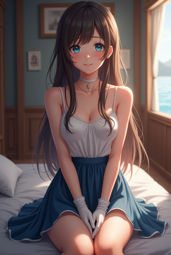 (masterpiece, best quality), best resolution, pixel art, (2heads:1.5), 1girl, light brown hair, eyes closed, blue eyes, open mouth, dizzy, hung over, headache, in pain, hand on forehead, light blue oversized t-shirt, beachside cabin staircase, early morning