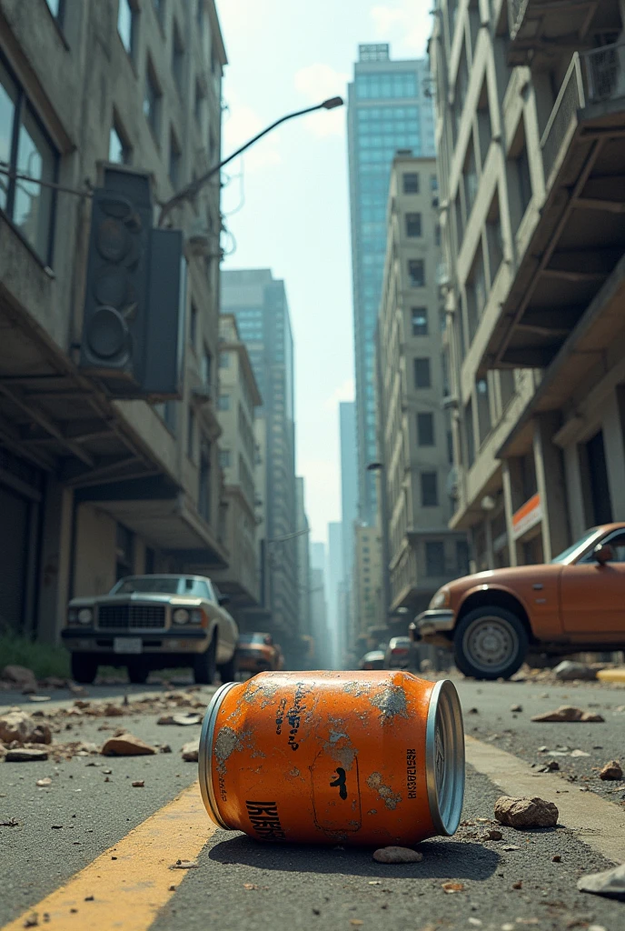 Doomsday city, dusk, garbage piles up the streets --auto --s2