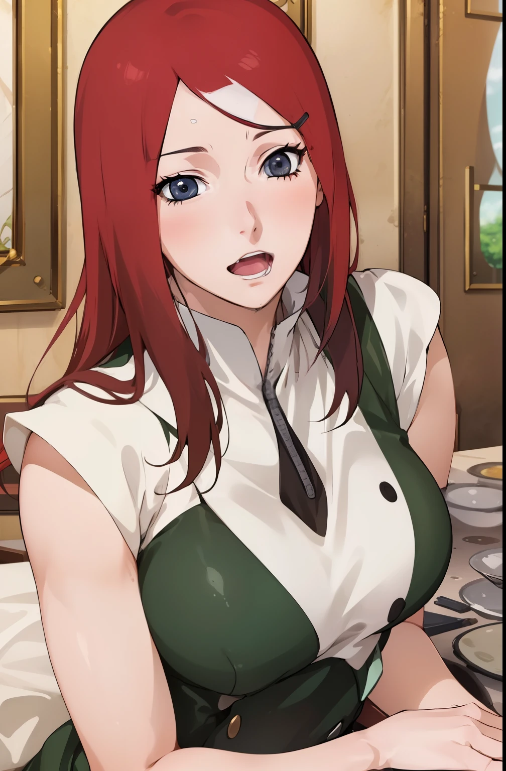 ((Best quality)), ((masterpiece)), (detailed), Perfect face, Sexy, attractive, ((4K)), Big , Uzumaki Kushina