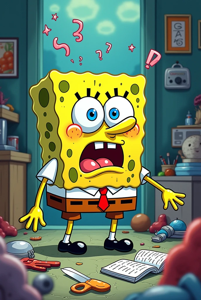 The spong Bob obscure,scary,blood