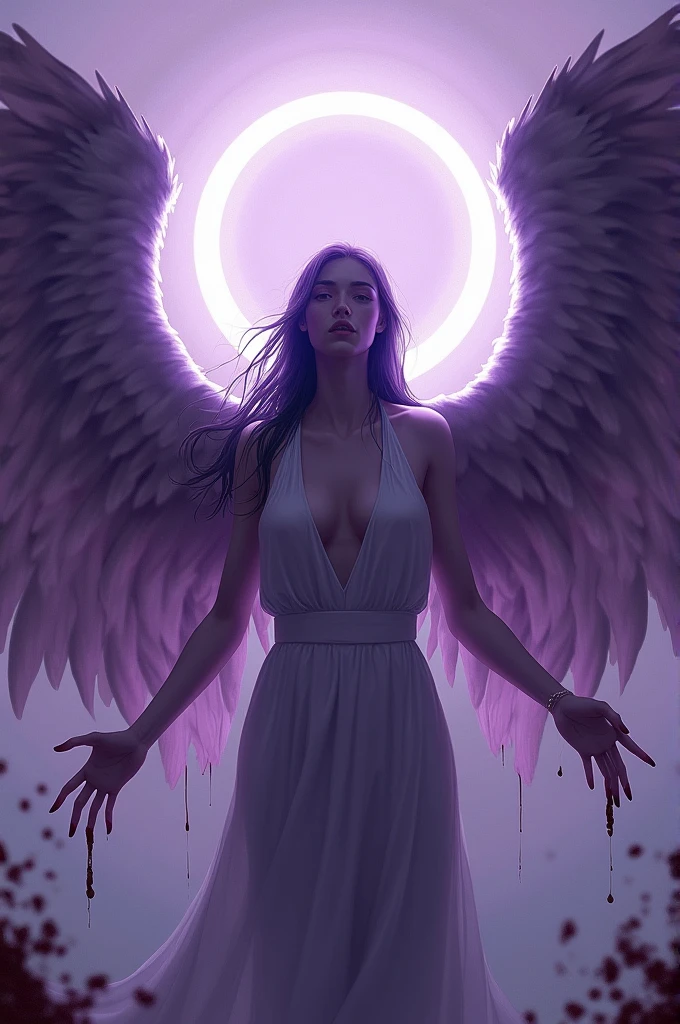 (Realistic picture, highest resolution, 16k), (A demon god with wide wings and enormous power on his shoulders.., Twelve wings on the shoulders.:1.4, Bat Wings:1.3 angel wings:1.5), (Beautiful girl with two meter long hair, shiny black hair, Smooth white skin, Lips are very red.), ((stand, toe)), (Huge breasts, big tits), (gigantic breast, small waist, hips raised, small thighs, Long legs), (dynamic poses), (Porn, no clothes, Look at that pussy.., see nipples, naked, undressed, nakedโดยสิ้นเชิง, Can see pussy, The chest is visible.), Separate theme, (Angel wings and devil wings), Huge breasts from a distance, floating in the air above the ground, background darkness, Embraced with twelve wings,