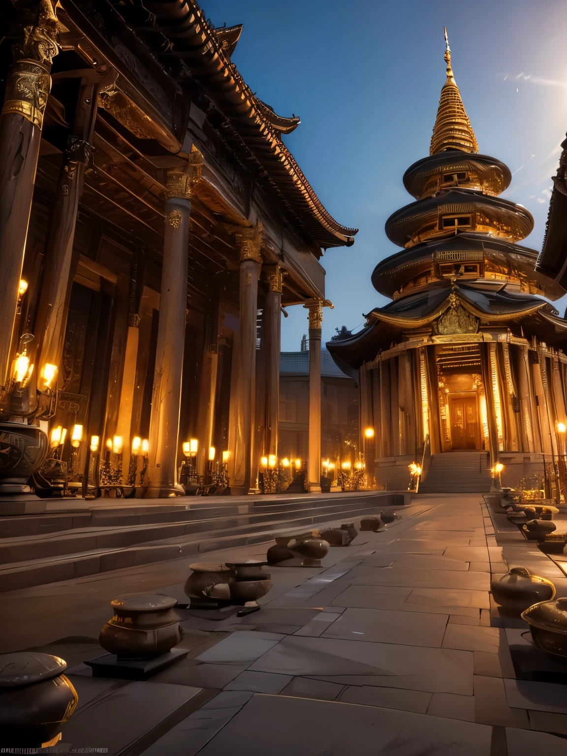 ((best quality)),(Ultra-high resolution),(Very detailed),(Detailed description),((Best CG)),(Best works of art),Ultra-precision art,Amazing Art,(The art of precision detail:1.5), Ruined temple:1.7,memorial