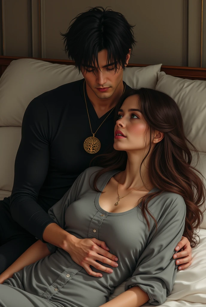 Romantic couple male with female