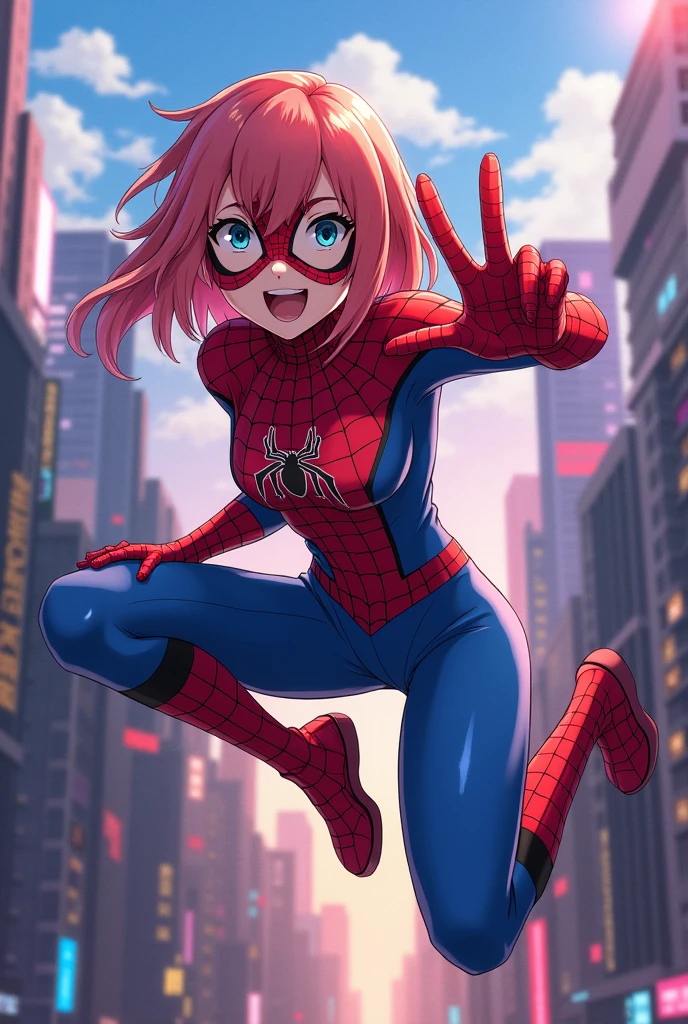 spider-man newyork 年轻 fight Naughty Poses cute little tits out friendly