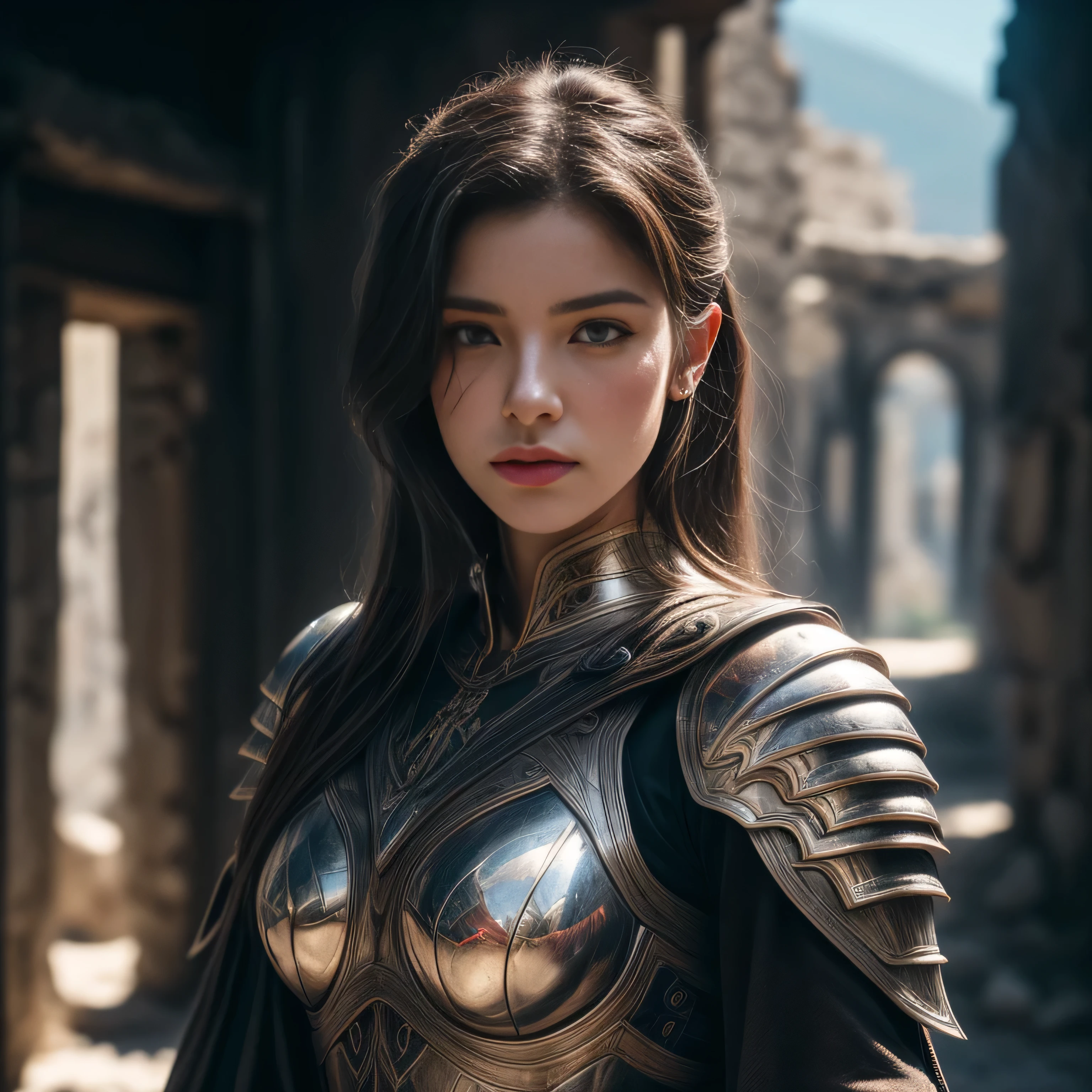 design, interrior, interriordesign saint_cloth, divine_armor Masterpiece, best quality, (highly detailed raw photo:1.3), 8k render in octane, volumetric lighting, volumetric shadows a portrait of a woman, (armor reflexions:1.4), roaring, cloak ((realistic highly detailed greece ruins background))