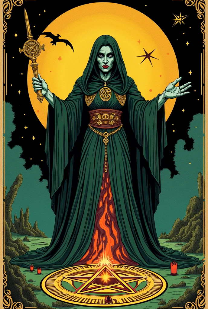 the power of woman, stylised, idol, psychedelic, pagan, wiccan, celtic