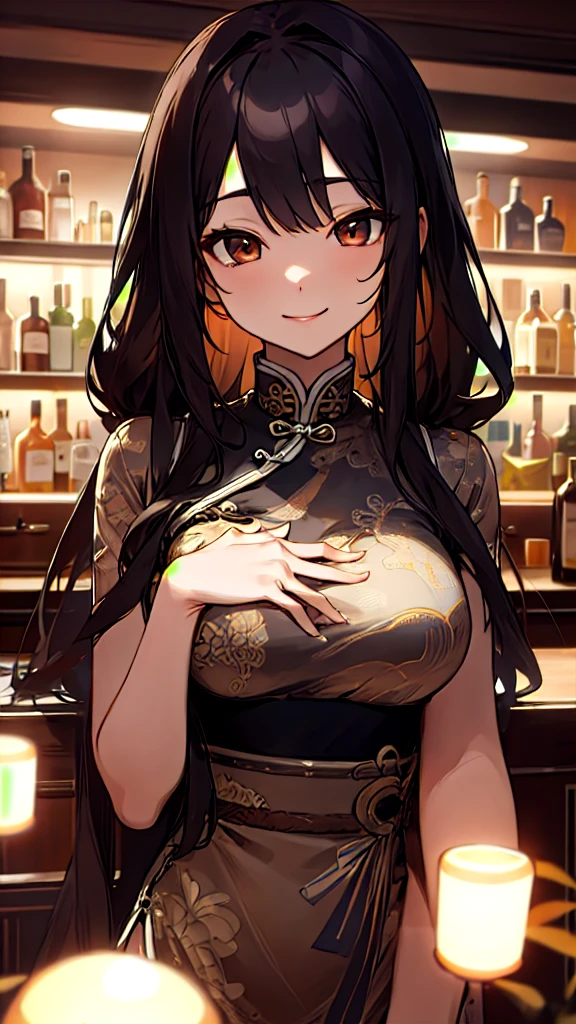 1 person、Mature、Ample breasts、Long Hair、Black Hair、Trimmed bangs、Earrings、hairpin、naked、Red eyeshadow on the outer corner of the eye、Gorgeous、Chinese accessories、Gorgeous Accessories、Gold decoration、露出したNipples、Nipplesを出す、Lift the chest、Take off your clothes、A smoking pipe in one hand、Put one hand on your chest、purple smoke、A seductive smile、Seduce、Nipples、Areola、露出したNipples、むき出しのNipples、Show your chest、Sweat、Blushing、Excited、High resolution、Highest quality