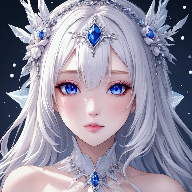 Winter queen,queen of ice,silver hair queen