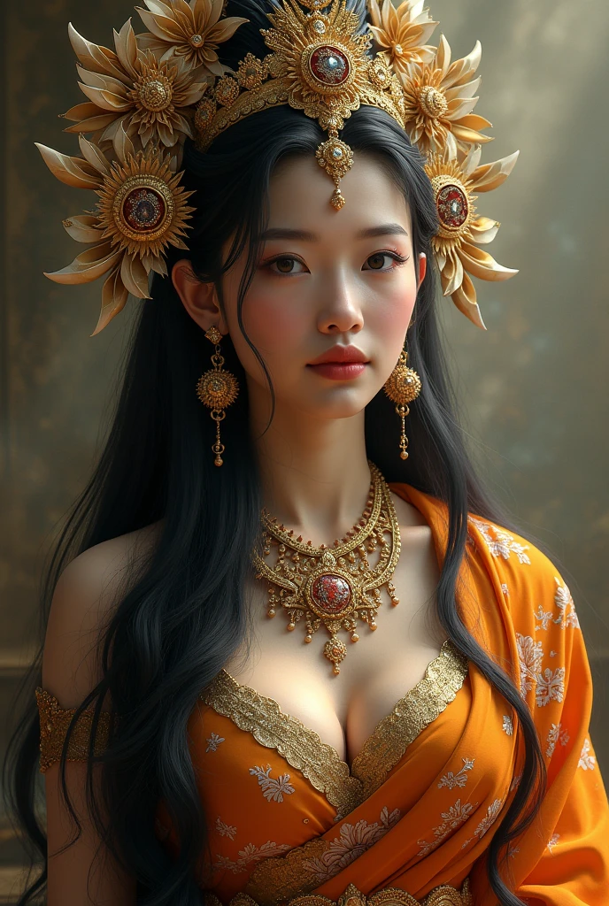 1girl, bali traditional cloth, accessories, high res, ultrasharp, 8K, masterpiece,