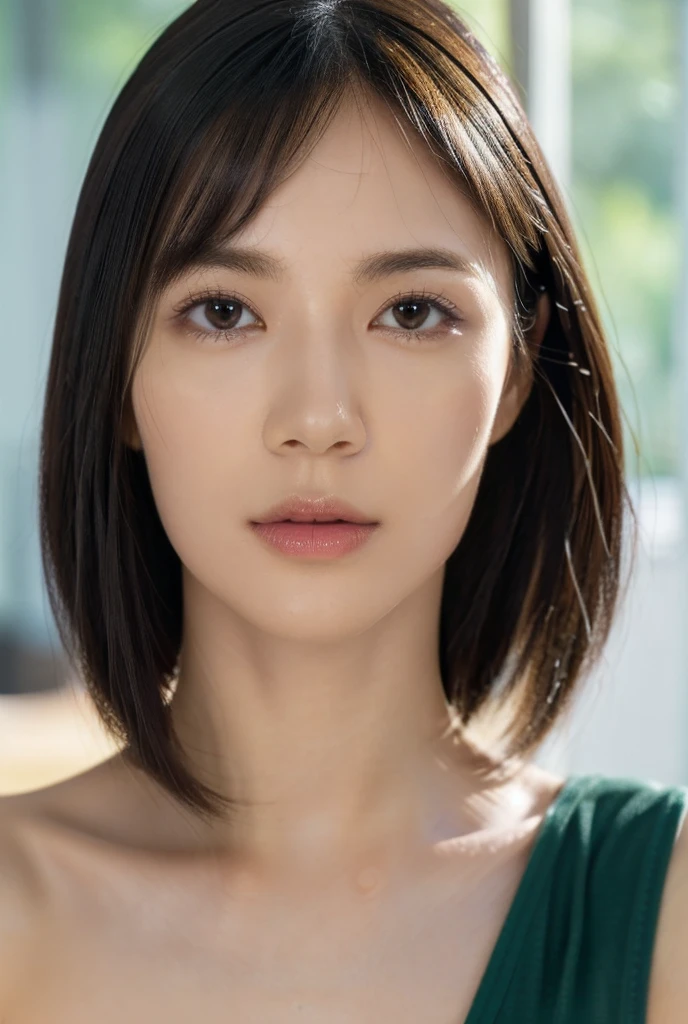 20 year old cute Japan woman, ((Extremely precise and accurate anatomy:1.0)), (Highest quality realistic skin textures:1.6), (photo realistic:1.4), (Hyper realistic:1.4), (Improvement of quality:1.4), (Enhances the beauty of skin texture:1.2), clean and glowing skin, mesh, thin:1.2, (Realistic lighting:1.3), Backlight, A gentle light that illuminates the face, Ray Tracing, (Bright light:1.2), (Smoother lighting:1.05), (Improving the quality of cinema lighting:0.9), 32k, One Japanese woman, fine grain, Detailed face, (Film Grain:1.1), (Natural smile:0), (Accentuates body lines:1.1), High resolution, Natural look, Kind eyes, The texture of each individual hair, long and delicate lashes, Beautifully trimmed eyebrows, Facial pores, Detail of blood vessels in the white of the eye, Thin and visible capillaries in the skin, Delicate light and shadow, Clear skin, Graceful Pose, Beautiful Eyes, Sharp details, Soft light reflection, Beautiful contours, Delicate skin tone, Natural background, Natural poses in everyday situations, Extremely fine detail, Lora Style