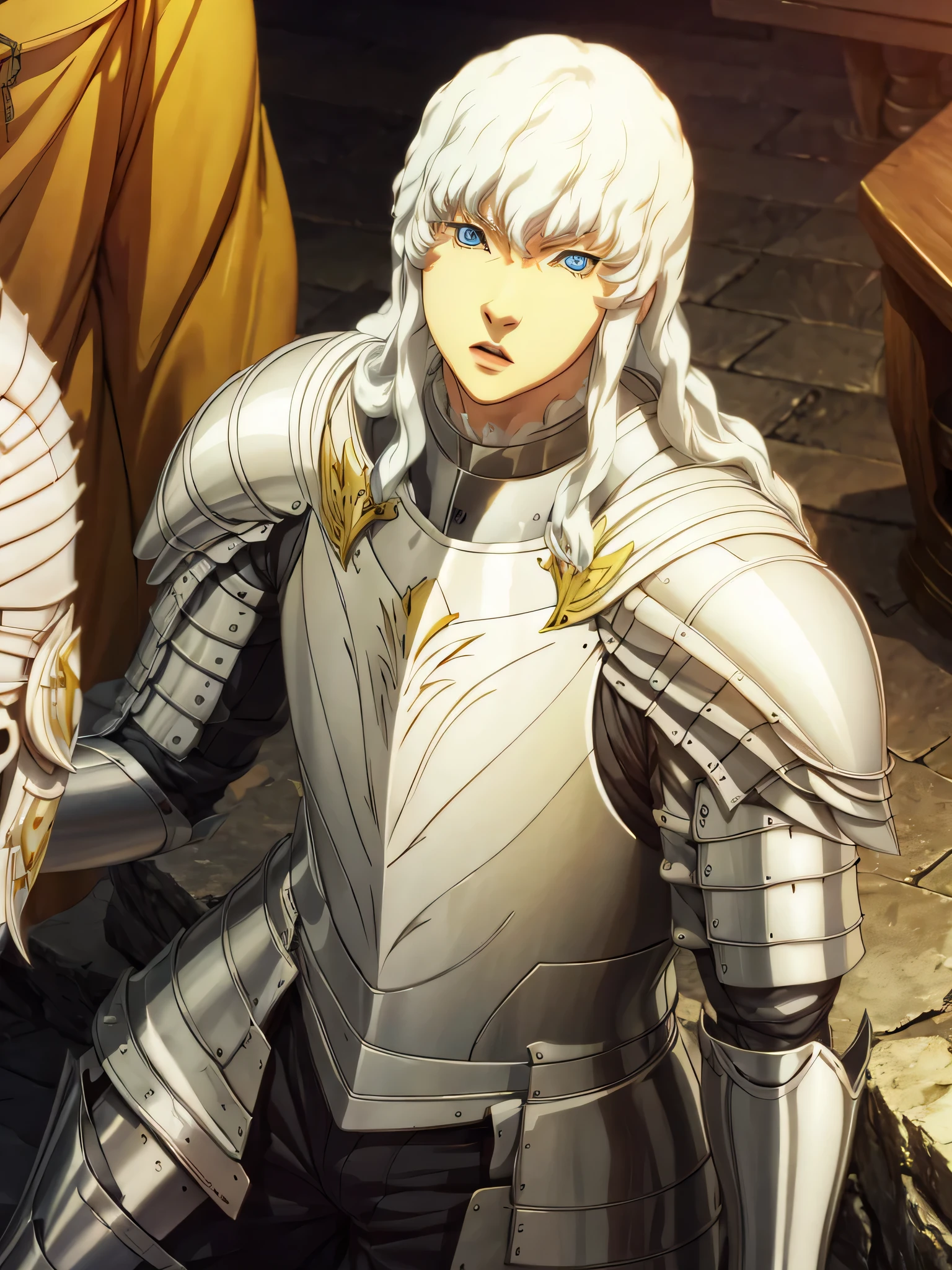 1 Griffith, detailed face, armor