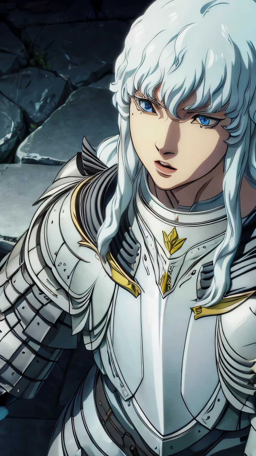 1 Griffith, detailed face, armor