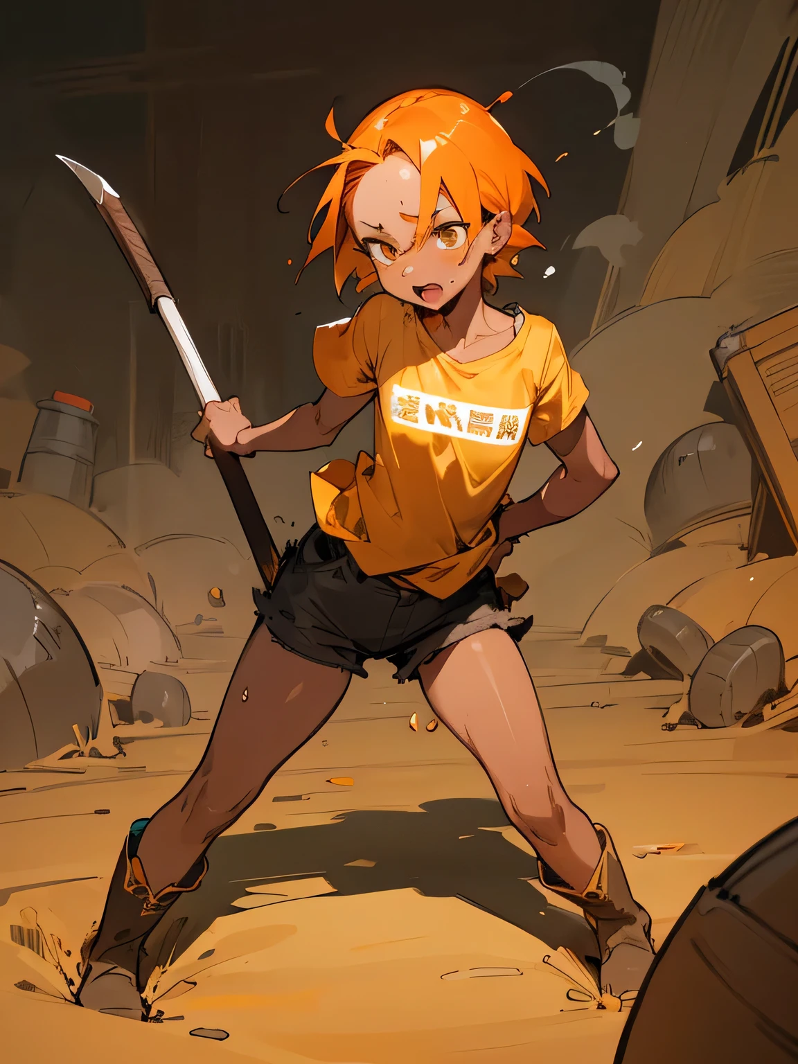 zPDXL, score_9, score_8_up, score_7_up, source_anime,
1girl, solo, angry, (v arms), firefighter wearing Waterproof turnout coat with reflective accents, utility pants with adjustable waist, firefighter helmet with ear flaps, sturdy rubber boots, portable radio, <lora:Lalafell_v2-10:1> lalafell, pointy ears, shortstack, flat chest, (portrait), <lora:Bleedman_v2:0.8> bldmn , (crane shot),