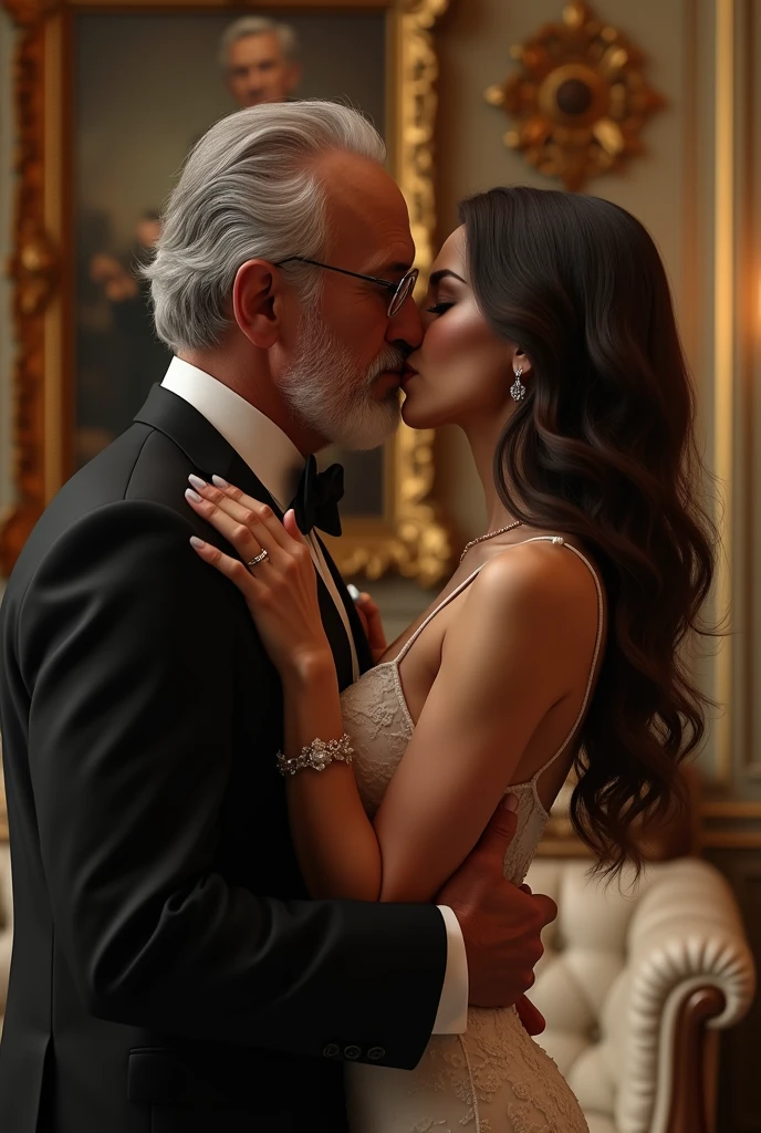 sugar daddy, with beautiful girl