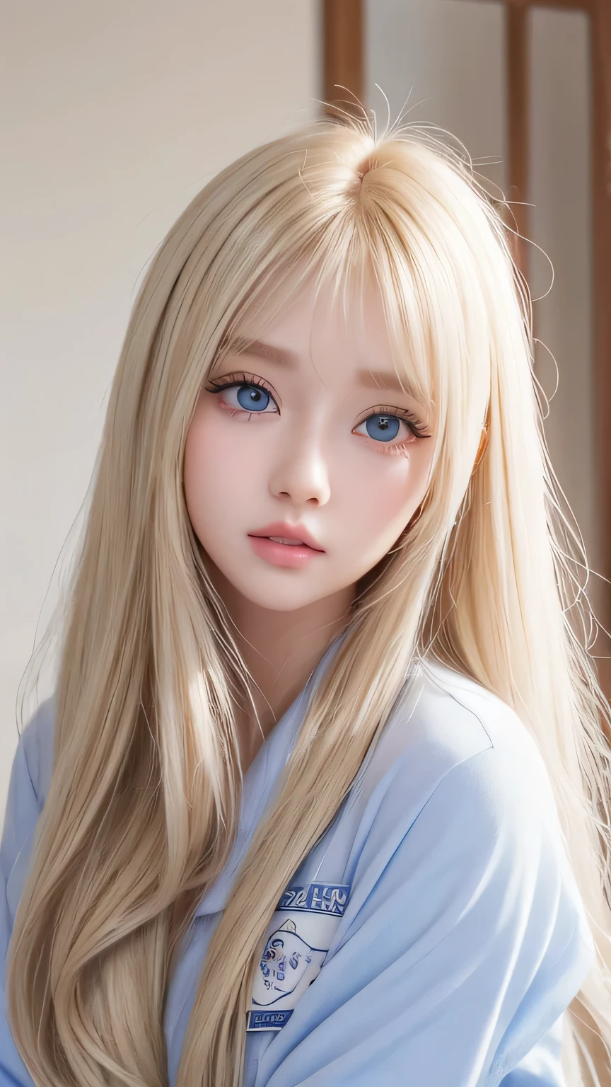 Beautiful pretty face girl、beautiful blonde straight super long hair、Half Body Shot、Beautiful long bangs、Very beautiful, bright, pale sky blue eyes、Very big eyes、Blonde hair between the eyes、Round face、Blonde hair above the eyes、片Blonde hair above the eyes、School uniforms、Sailor suit、Very white and young skin、Cheek gloss、Cheek highlighter、Small Face BeautyBeautiful pretty face girl、beautiful blonde straight super long hair、Half Body Shot、Beautiful long bangs、Very beautiful, bright, pale sky blue eyes、Very big eyes、Blonde hair between the eyes、Round face、Blonde hair above the eyes、片Blonde hair above the eyes、School uniforms、Sailor suit、Very white and young skin、Cheek gloss、Cheek highlighter、Small Face Beauty