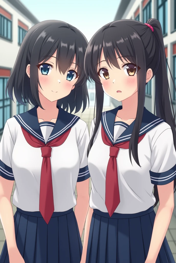 japan women with school unifoarm