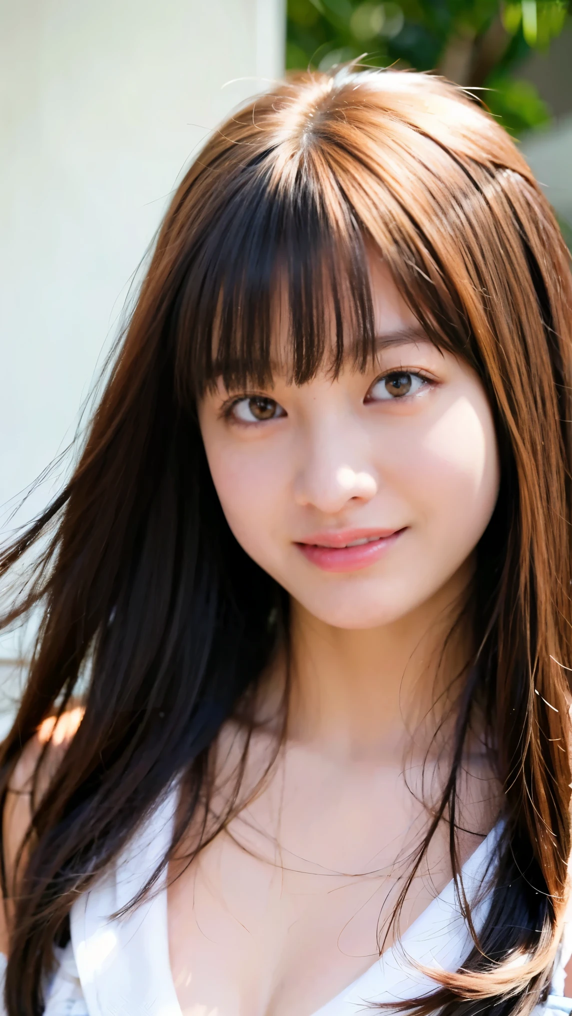 Cute Japanese Women Photos, smile:1.78, 20-year-old, Oil, One-length hair＆Straight Hair Balm:1.55, (photo Realistic:1.4), (hyper Realistic:1.4), (Realistic:1.3), (Smoother lighting:1.05), (Improving the quality of cinema lighting:0.9), 32K, 1 person,20-year-oldの, Realistic lighting, Backlight, The light shines on your face, Ray Tracing, (Bright light:1.2), (Improvement of quality:1.4), (Highest quality Realistic textured skin:1.4), fine grain, Detailed face,(smile:0), (Emphasis on face close-up:1.3), (Enhances the beauty of skin texture:1.1),((Extremely precise and accurate anatomy:1.0)), (Enhances the beauty of skin texture:1.1), Clean and glowing skin, mesh, thin:1.2, (Realistic:1.3), Realisticなライティング, (Smoother lighting:1.05), 32K, One Japanese woman, fine grain, Detailed face, (Film Grain:1.1),(Accentuates body lines:1.1), High resolution, Natural look, Kind eyes, Improves hair quality, Delicate light and shadow, Transparent muscles, Graceful pose, Beautiful Eyes, Sharp details, Soft light reflection, Beautiful contours, Delicate skin tone, Fine hair texture,Cute Japanese Women Photos,