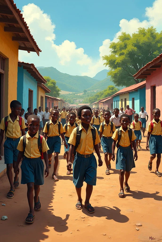 By mistake the group went astray and passed through a region where there was a severe famine