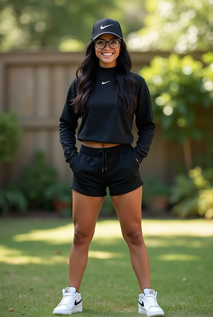 Mujer negra en ropa deportiva