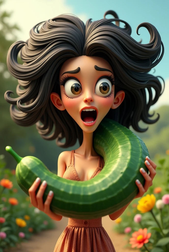 Cria uma mulher de 40 anos, cabelo curto e ondulado cheio, grisalho, olhos amendoados com cilios marcantes. Olhos verdes, boca carnuda vermelha, queixo fino, orelhas pequenas, corpo esbelto.