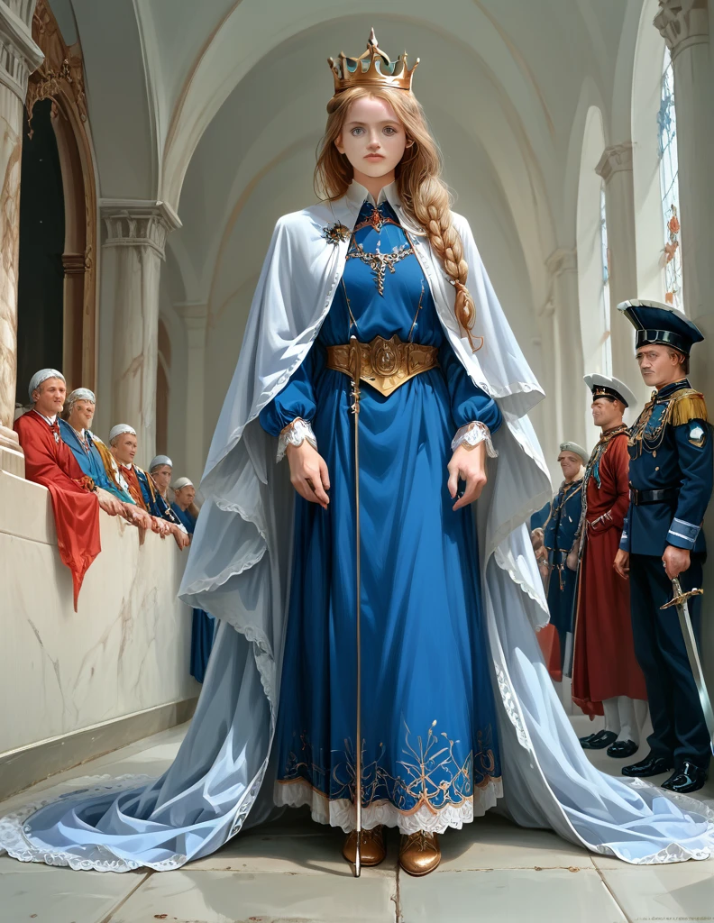 ****ung woman,masterpiece,beautiful girl,Long blond hair,tall and big muscle,Elegant shape,noble woman,boots, Beautiful clothes, clothing, Stars of rank, Royal Sword , Royal Guard uniform, crown, strong, palace, Honorable,Servant,Soldiers marching in parade,honor, Rank and title, cinematic, dramatic ,(8K),(UHD),(realisticest:1.30) (photorealistic:1.35),(ultra highly detailed),(highly resolution:1.3),(highly illustration:1.3),(high detailed beautiful face),(high detailed body),(high detailed beautiful eyes),

high resolution, (Masterpiece:1.35), precise,Anatomically correct, (qualityที่ดีที่สุด), (details illustration, (โมเดลhigh resolution:1.2), detailsสูง, miaoz ,iaoz, quality, detailsมาก, high resolutionสุด, (realistic textures:1.3), (โมเดลความละเอียดสูง:1.2), (model textures:1.3) 