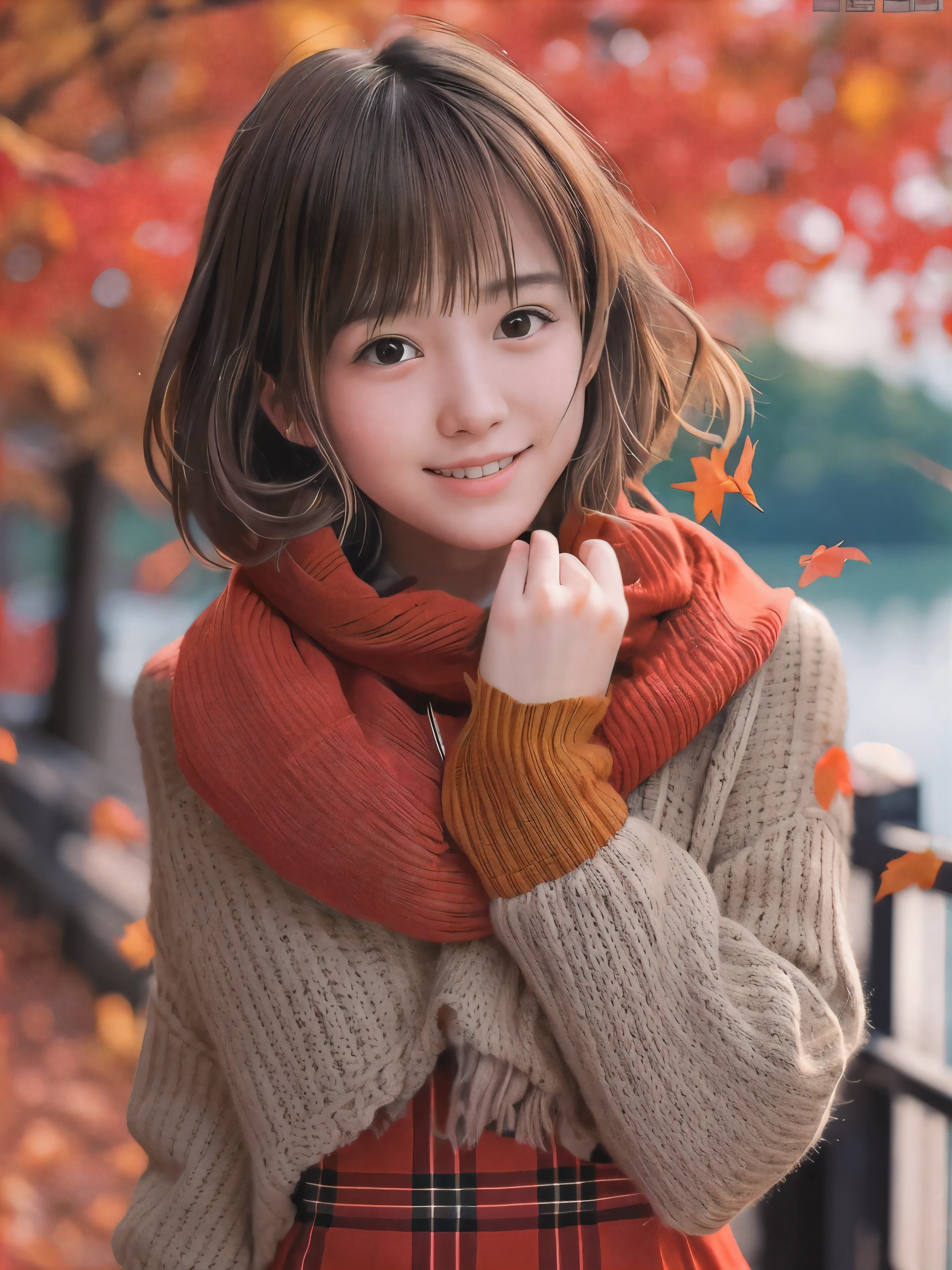 left hand, sweater