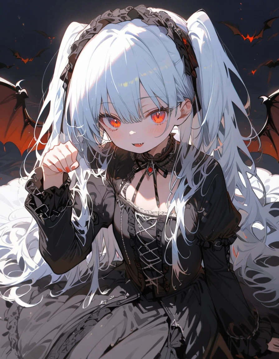 masterpiece, best quality, solo, 1girl, manga, black and white,
<lora:horror_manga:1.7>
sitting, on bed, vampire, wings, medium breasts, pointy ears, gothic, vmpr, fang, blood,
<lora:hutao_v2:0.8> , red eyes, long hair, hu tao (genshin impact), symbol-shaped pupils, twintails, bangs, very long hair, hat, jewelry, breasts, flower-shaped pupils, hair between eyes, thighs,