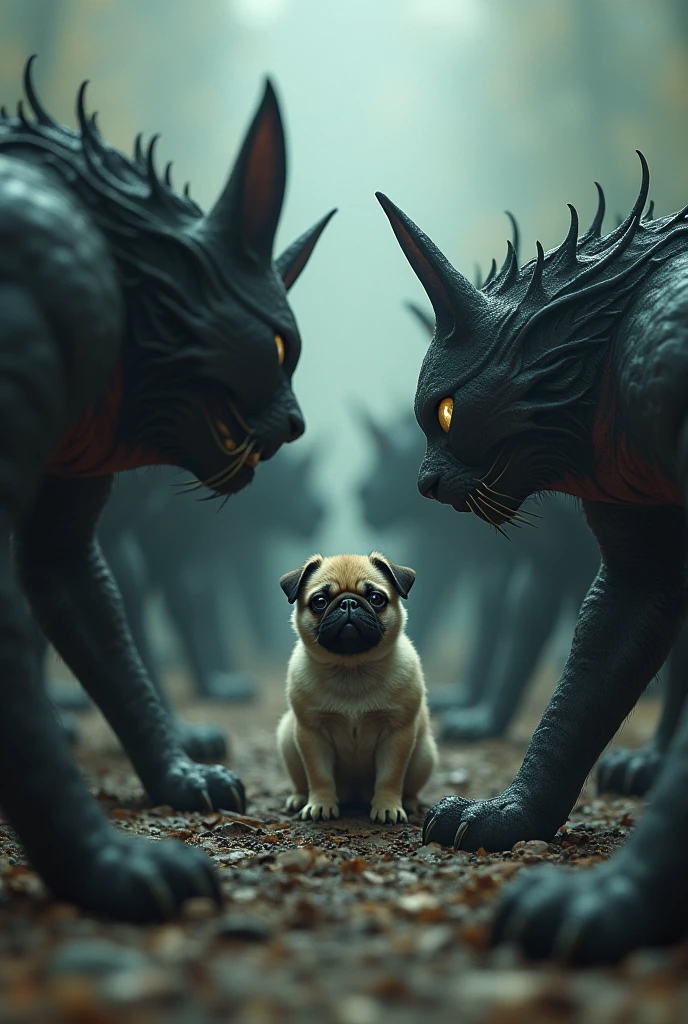 Cute kitten、Demon King&#39;s Corpse、The Demon King's Death Throes、Kitten Roar、end of the century、ruins、Overwhelming scale、myth