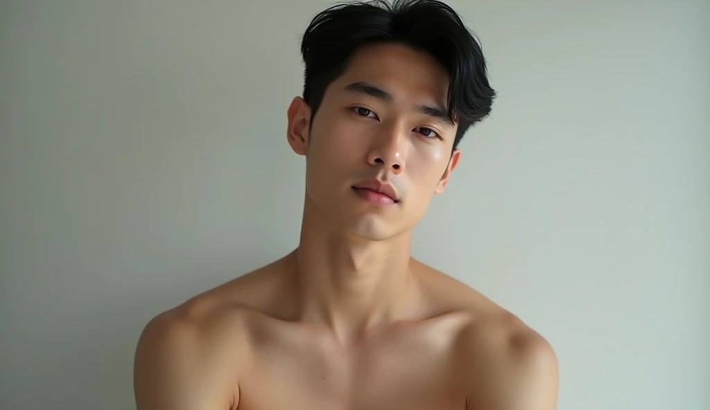 oppav3, (tmasterpiece, hyper quality, A high resolution, 8K, complex: 1.2), (Detailed face:1.2), (Wear a sexy bikini:1.5), Detailed skins, pores, absurderes, 1boy , malefocus, (Realistis)), beach background, shirtless,Good lighting quality, muscle veins, curving, Balanced eyes, Black colored eyes