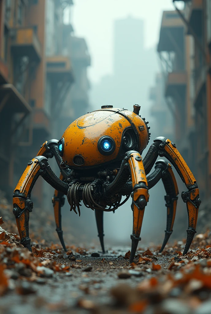 Spider and biohazard drum hybrid 