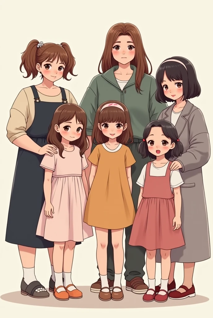 (Happy slices of life, Pregnant women in cartoon animations, Family atmosphere:1.2, Cute cartoon style:1.2, texture detail:1.2)