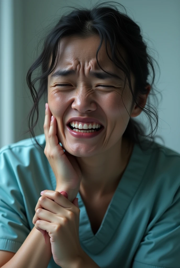 Crying in front of the mental health professional