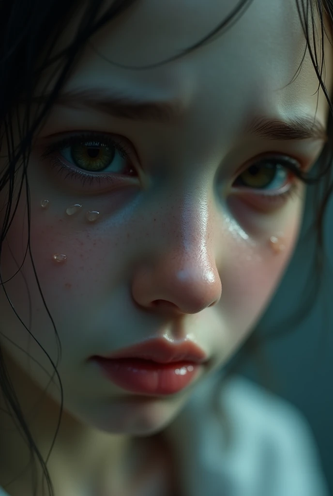 crying, aesthetic, extremely detailed, Crying eyes, Swynnarchild, dark fantasy, portrait, highly detailed, digital painting, concept art, sharp focus, illustration, art by artgerm and greg rutkowski and magali villeneuve