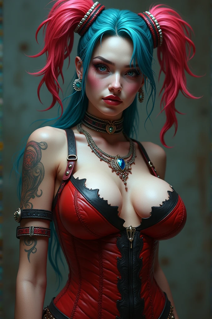 A beautiful zombie woman with a cybernetic skull-shaped face. Its appearance is a true "masterpiece" in high quality. She has an anime style and is wearing a micro bikini. Her body is that of a 20s woman with a large bust and red hair. She's a sorceress and she's wearing high heels. The image should be in 3D, detailed and with a high-quality representation. Art Style: Anime Style Artistic Inspirations: ArtStation, Behance, Dribbble Camera: Full body view Rendering Details: Intricate detailing, high quality, proper lighting, 3D rendering --auto