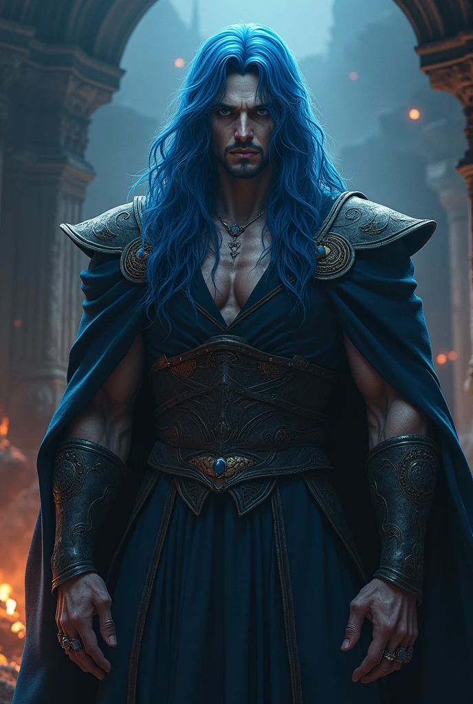 Créé acnologia de fairytail en version humain beaucoup plus humain il a les cheveux bleu nuit long et ébouriffé et des marque sur le visage et une cape il n'a pas de barbe il est de couleur bronzé et a des abdos fait le en version fille habillé la d'une cape noir transforme le en fille cache sa poitrine fait la a moitié dragon de l'apocalypse cache sa poitrine fait un homme au cheveux noir et blanc version midnight de fairytail avec elle