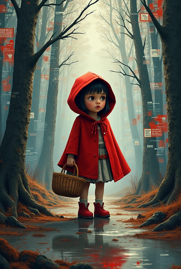 (best quality: 0.8)), ((masterpiece)), (detailed),
1girl, child, long brown hair, light blue eyes, blood-stained Of course yellow dress, blood-stained face, holding a white teddy bear, dirty white socks, dark forest, death, crescent moon, poltergeist