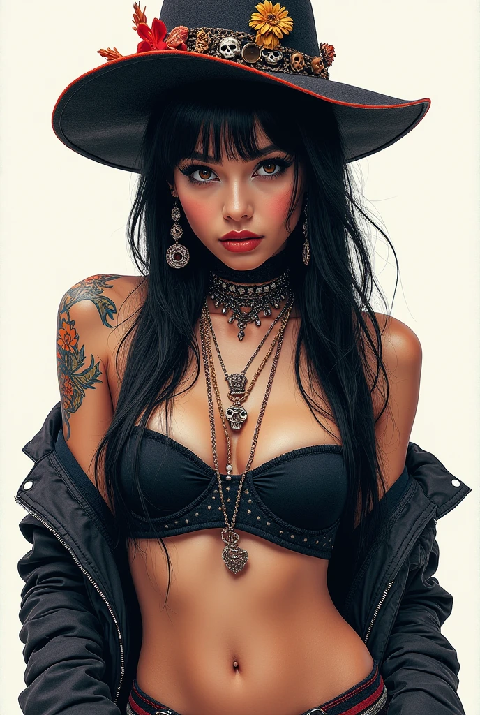 a sexy punk girl with a shaved vulva, nipple piercings, and a visible anus, wearing a mini-skirt, 1girl, detailed face, beautiful detailed eyes, beautiful detailed lips, extremely detailed eyes and face, long eyelashes, shaved vulva, nipple piercings, visible anus, mini skirt, punk style, fishnets, tattoos, dark makeup, dark clothing, grungy, moody lighting, dark shadows, dramatic contrast, photorealistic, 8k, ultra-detailed, hyper-realistic, masterpiece