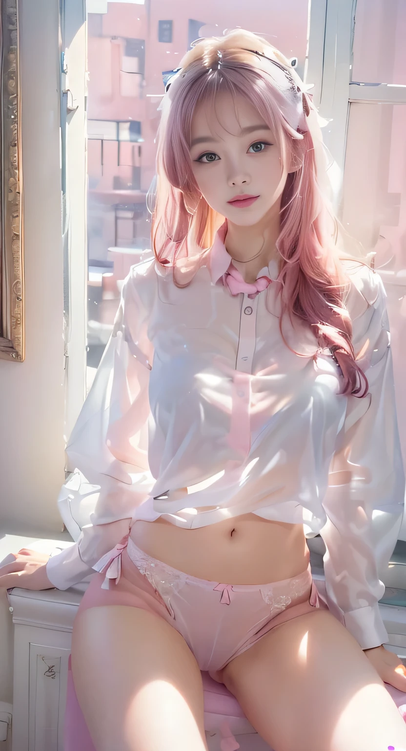girl, , азиатка, very young, cutie, very skinny, anorexia, harmful, charming, Darling, bright blonde with pink hair, Informal, very long wavy hair, bright makeup, White wet transparent mini blouse, Cleavage, White miniskirt, tights, rectangular frame glasses, bright red lipstick, goth makeup, wet clothes, full length photo, ahegao, orgasm, skirt lift, masturbation, crotch cumdrip, bukkake, cumdrip, white tights, eyeliner, eye shadow, masturbating, allure, pissing herself, chocker, pissing stream