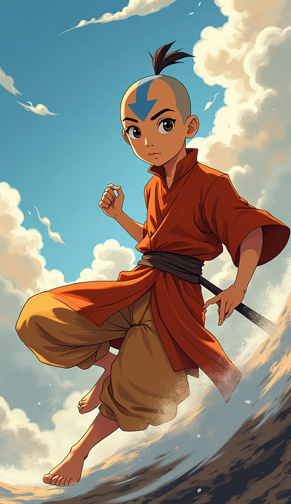 avatar aang anime style