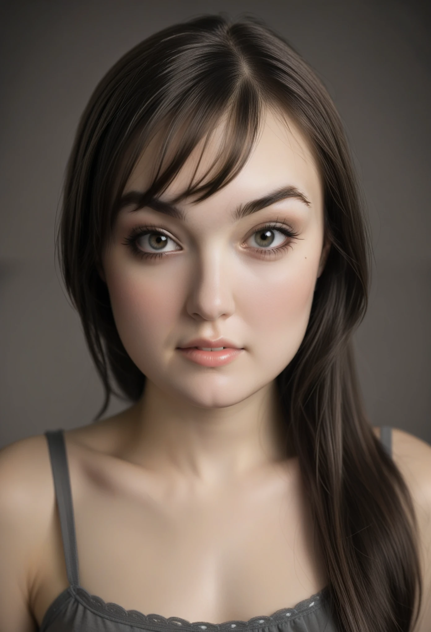 Sasha Grey, (((photorealistic))), (((noir style))), (((vintage Hollywood glamour))), antique aesthetic, {50mm lens}, [soft lighting], {shallow depth of field}, (((high contrast grayscale:1.7))), [smooth mid-tones],