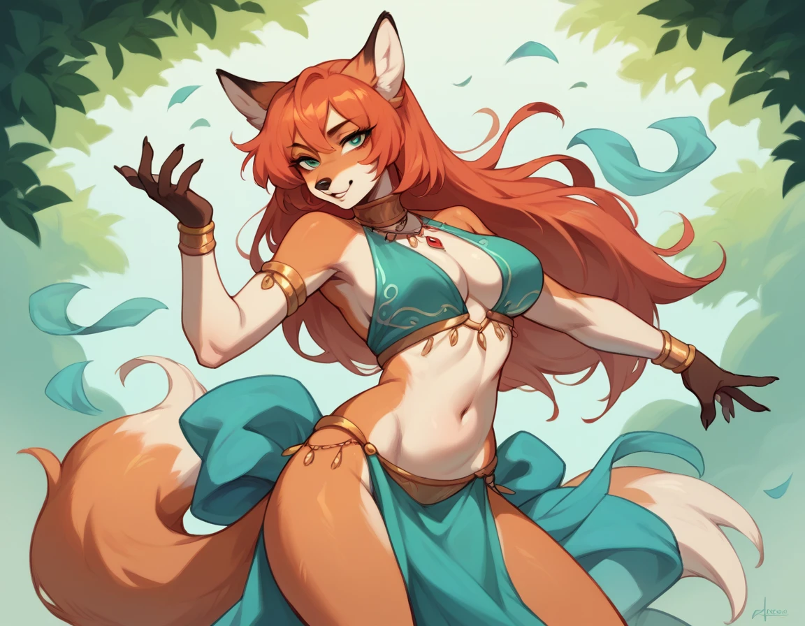 ((Sfw)), ((masterpiece, best quality)), (anthro furry:1.3, snout:1.2, anthro:1.3, furry:1.2, closeup:1.2, solo female:1.2, neckline, leaning forward, half-closed eyes, smug smile), vixen, vixen anthro, bottomwear, cave, female Focus, slave, submissive, submissive female, surprise, snout, claws, tail, low angle view, looking at the viewer back pose, glowing pink eyes, aqua body, aqua hair, hypnoMasterpiece Best quality, the best definition to add aesthetic and lighting details., droling tongue, pleasure face, cachetes sonrojados,chica de pechos pequeños, lanzando un beso a la camara, blowing a kiss, collar de perro con correa, correas de cuero con picos en los muslos, correas de cuero en los brazos