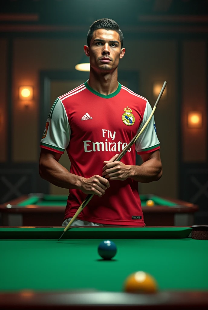 football-themed casino style with CR7 RONALDO logo and chips with cr7 logo
