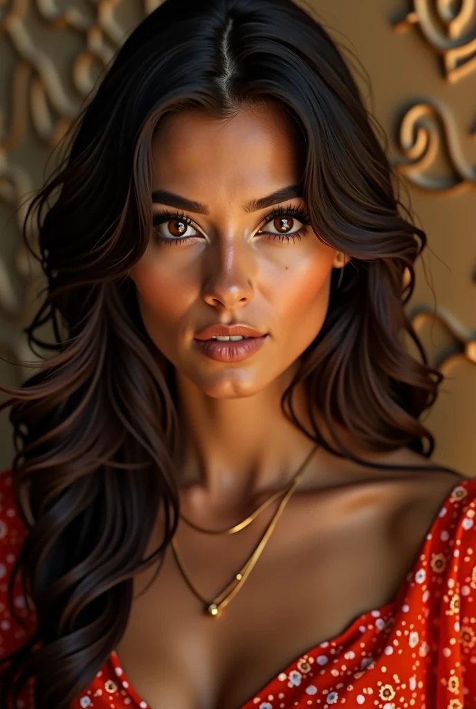 A beautiful young black girl with a discrete smile and lovely gaze, sitting on a bench surrounded statues, digital art, directed by Daniil Suponitskiy, jpegman, (best quality,4k,8k,highres,masterpiece:1.2),ultra-detailed,(realistic,photorealistic,photo-realistic:1.37),HDR,UHD,studio lighting,ultra-fine painting,sharp focus,physically-based rendering,extreme detail description,professional,vivid colors,bokeh