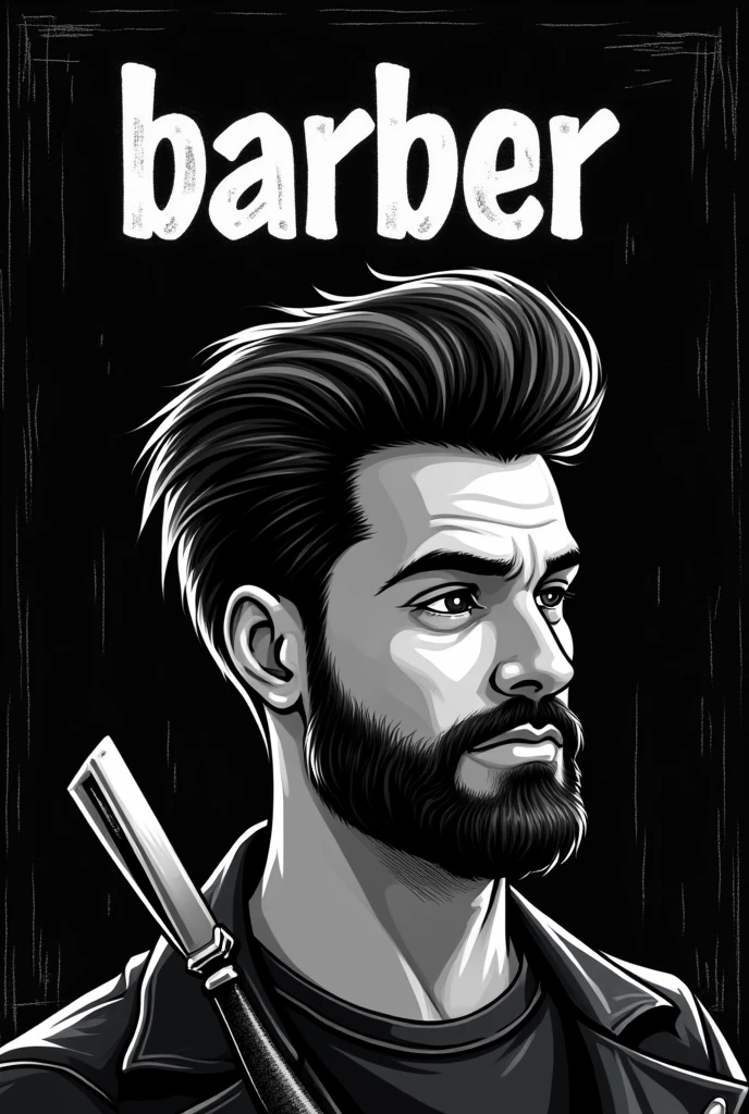 Stylish logo design of Atom

 adult male care salon
 Hair salon logo for men who want to be more confident than they are now

 Pretty cool
 chic and modern design

 White background