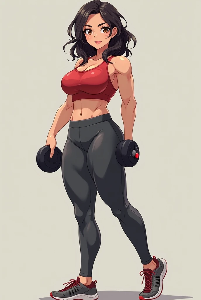 full body solo standing skintight ((((Massive female bodybuilder massive breasts)))) ((NSFW)) yellow eyes black hair pale skin