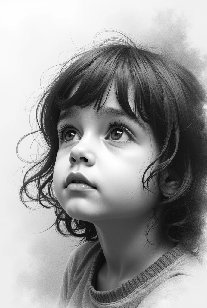 ((Masterpiece, Superb, Super Detailed, High Resolution)), solo, beautiful girl RUSSIAN CHILD IN BRAIDS , bright eyes, perfect eyes, 15 years, black and white gold theme,