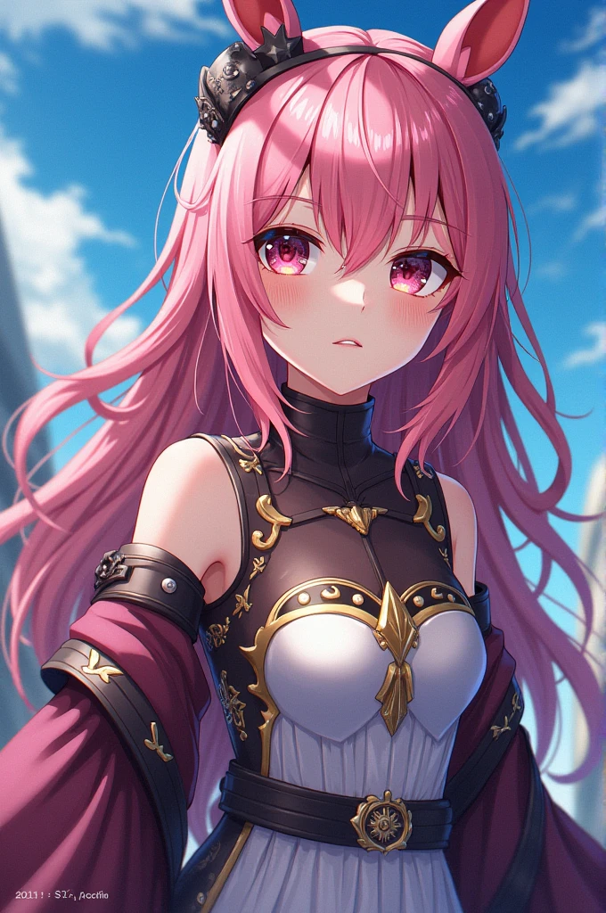 Aura、Half Bob Hair、Horns growing、Demon、blush,smile,Captivating thighs、Combat Uniform、Lolita、Small breastasterpiece:1.2), highest quality, High resolution, unity 8k wallpaper, (shape:0.8), (Beautiful and beautiful eyes:1.6), Highly detailed face, Perfect lighting, Highly detailed CG, (Perfect hands, Perfect Anatomy),
