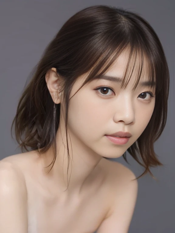 masterpiece、Highest quality、8k，Ultra-high resolution、RAW Photos、Ultra-high resolution、日本people々、beautiful girl、１people々、woman, (Flower Hair Ornaments,Braided top knot,Twisted Side Part Ponytail Braided Headband,Half Up、Braided Space Van,Voluminous fishtail braid,Twisted pan),(Asymmetrical bangs)、 Round face、 Beautiful and beautiful eyes, Lifted eyes、Heterochromia iridis、Right and left eyes are different colors、double eyelid、Thin eyebrows、Red around the eyes、Rich dreamy make-up、Thin lips, (Tight summer knitwear that clings to the breasts、Off the shoulder(Pink))、A kind smile,  Professional photography, Cinematic Light, (Very beautiful face: 1.2),(Big Breasts:1.4)、Deep cleavage、Voluptuous thighs、A photo showing you from head to knees