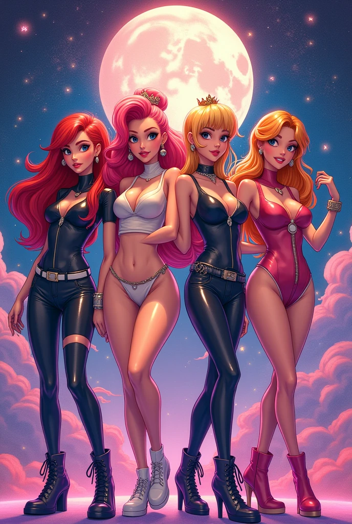 The 4 winx in sexy clothes.